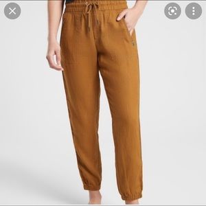 Athleta Cabo Linen Joggers Size 4 Regular, NWT